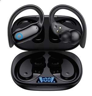 Over-Ear Bluetooth Headphones, Waterproof, 80hrs Playback, LED Display by GNMN